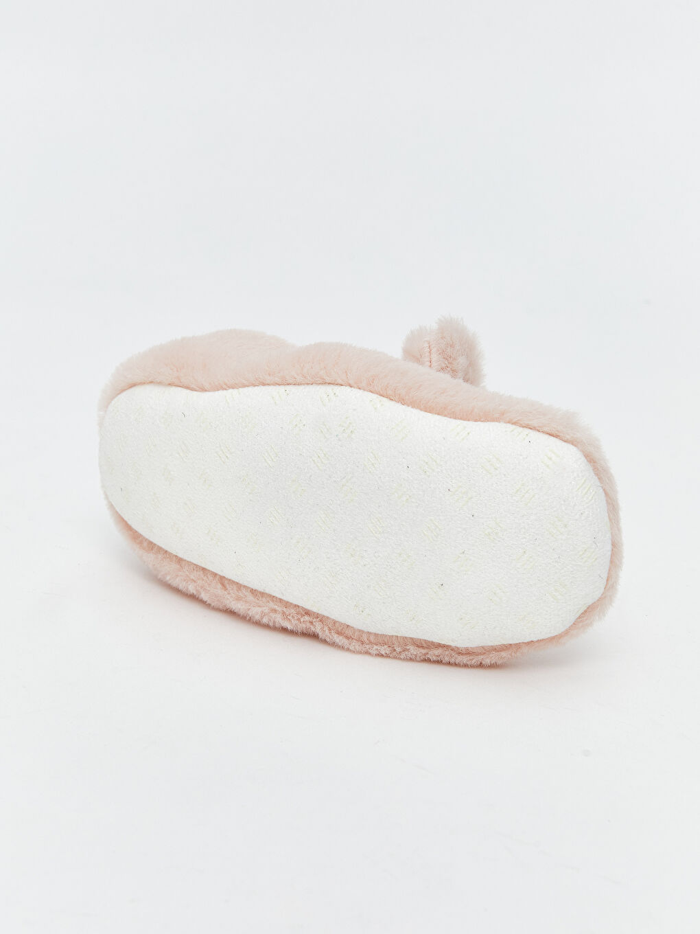 Pembe Pelüş Kız Bebek Ev Ayakkabısı Panduf-3