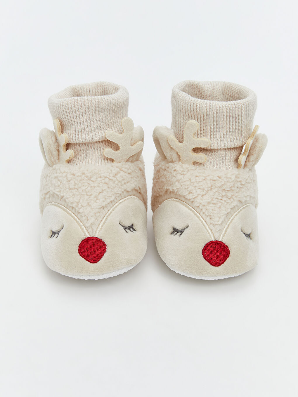 Пантофки тип боти за бебета момичета с животински фигурки-2