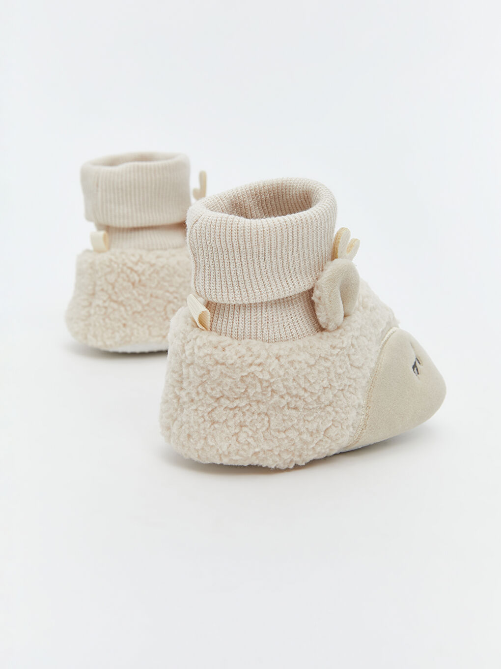 Пантофки тип боти за бебета момичета с животински фигурки-4