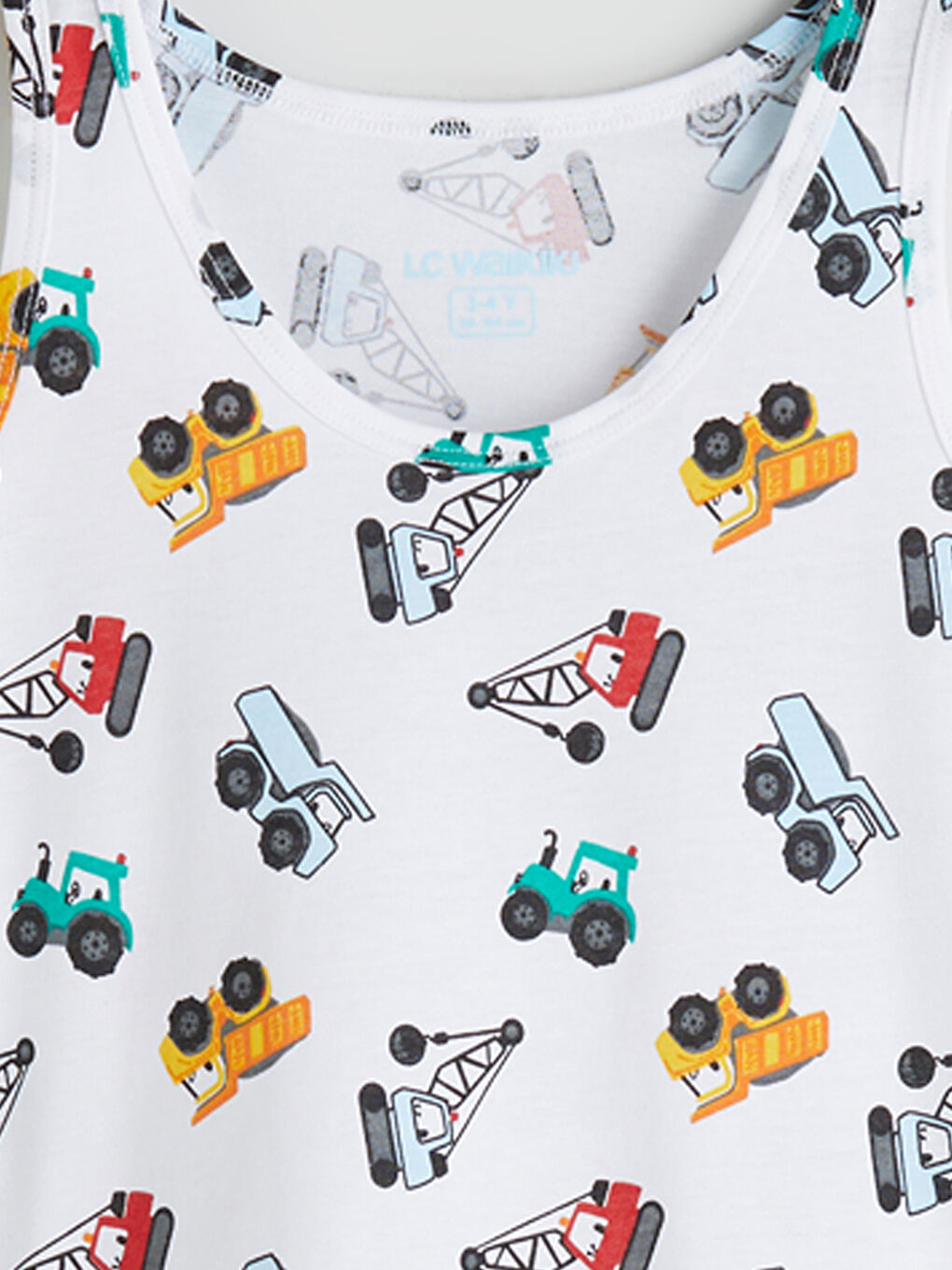 Beyaz Baskılı Erkek Çocuk Atlet-2