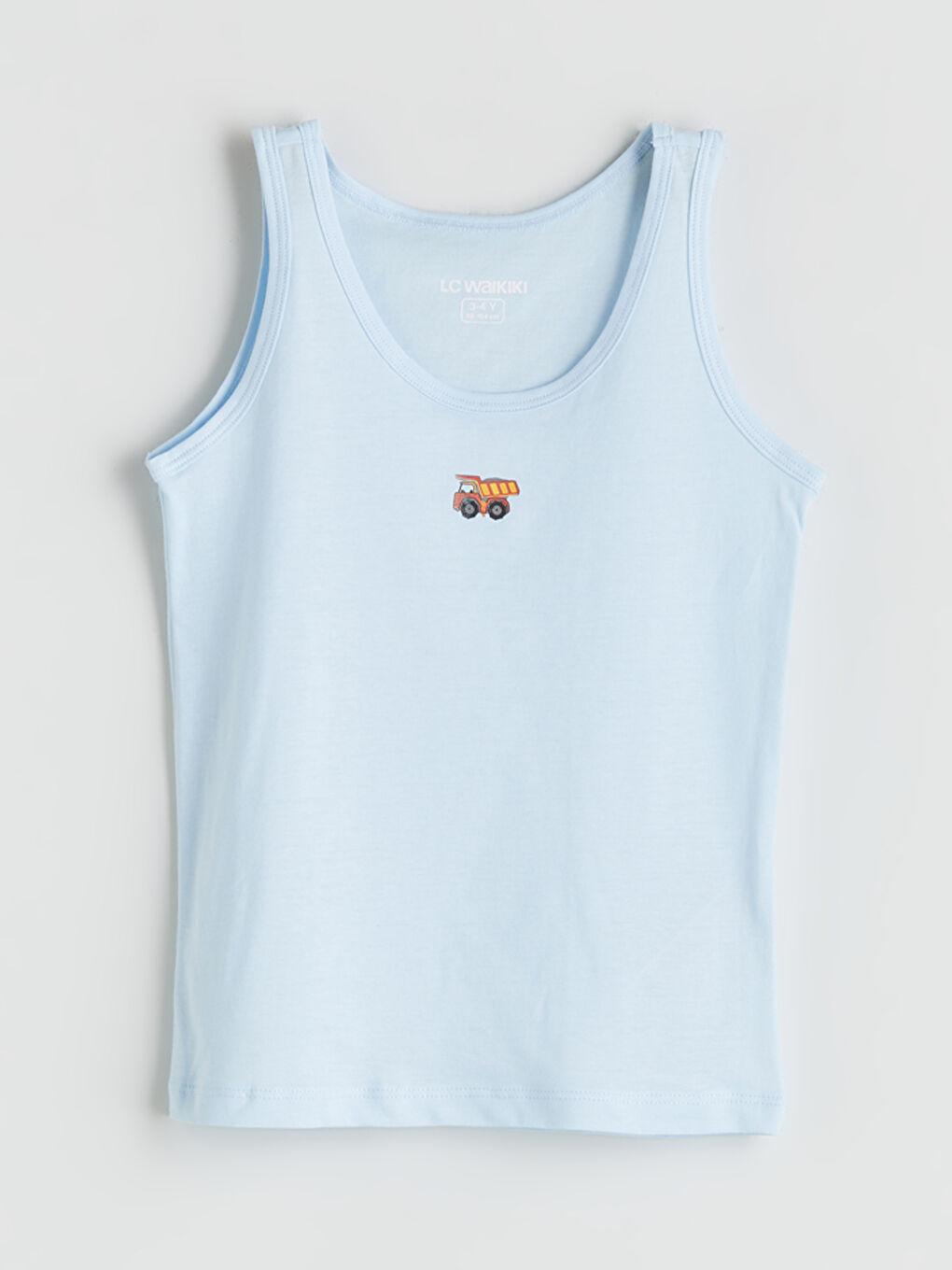 Mavi Baskılı Erkek Çocuk Atlet