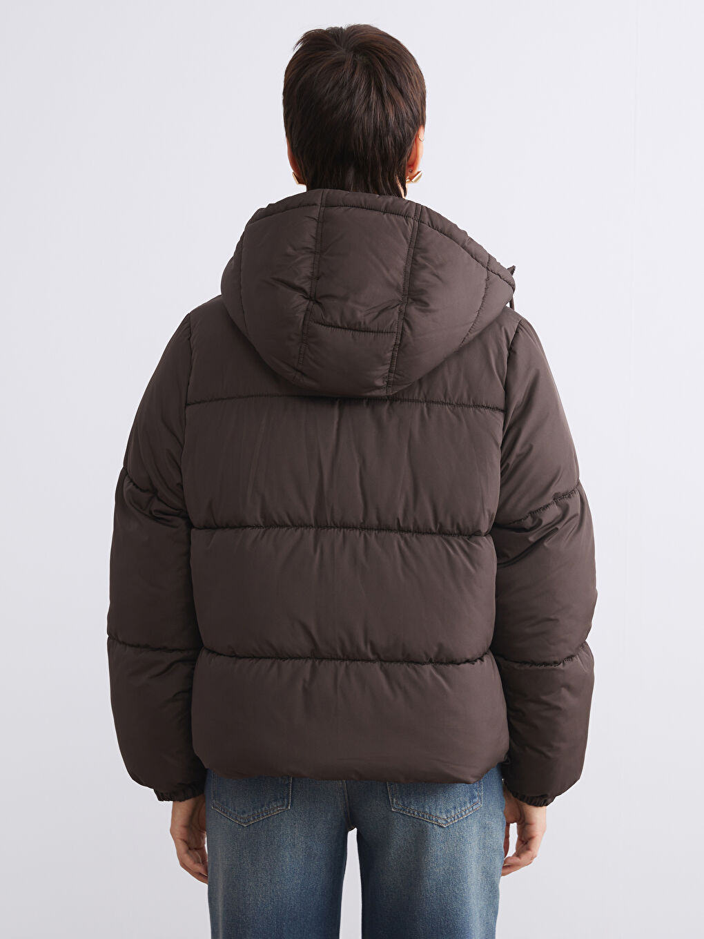 Ženska Puffer Jakna sa Kapuljačom-3