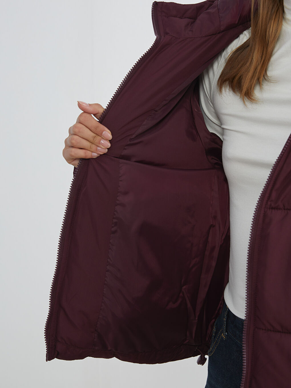 Ženska Puffer Jakna sa Kapuljačom-3
