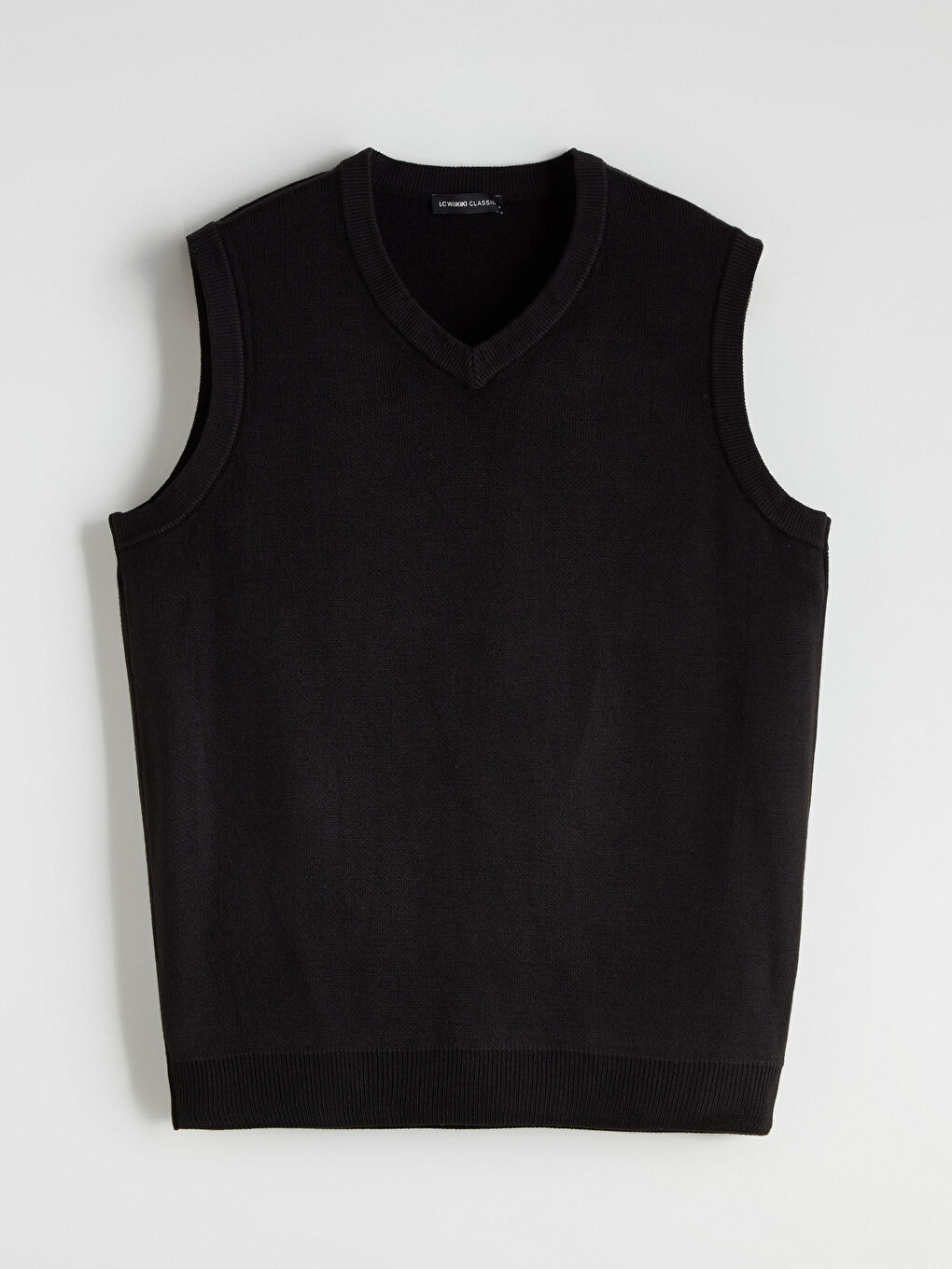 Standard Fit V Neck Men's Knitwear Sweater Vest-4