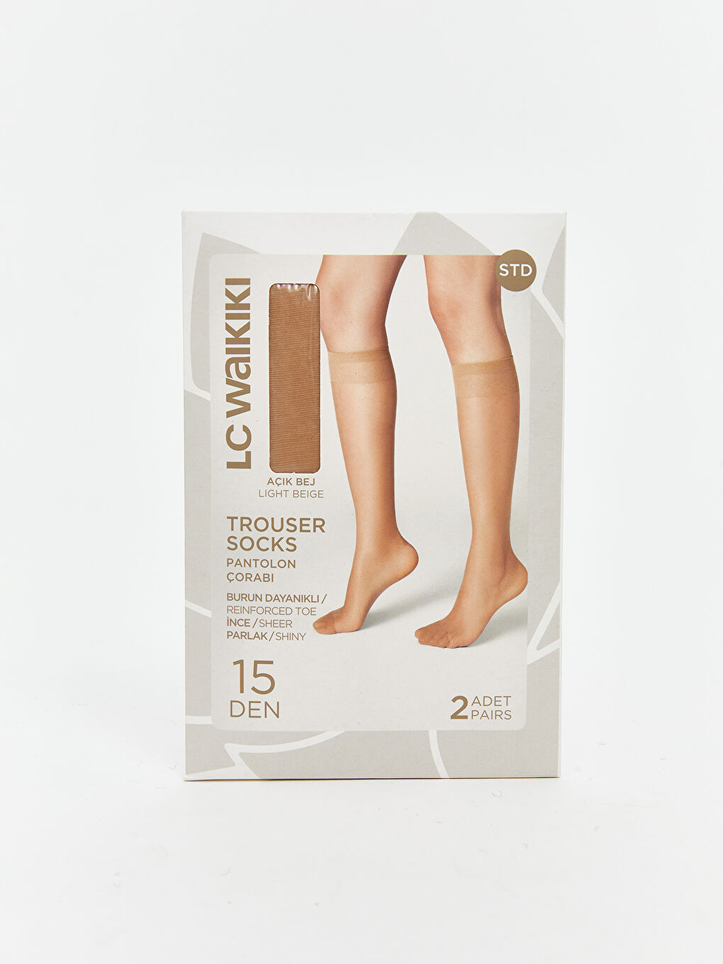 15 Denier Women's Knee Socks 2 Pack