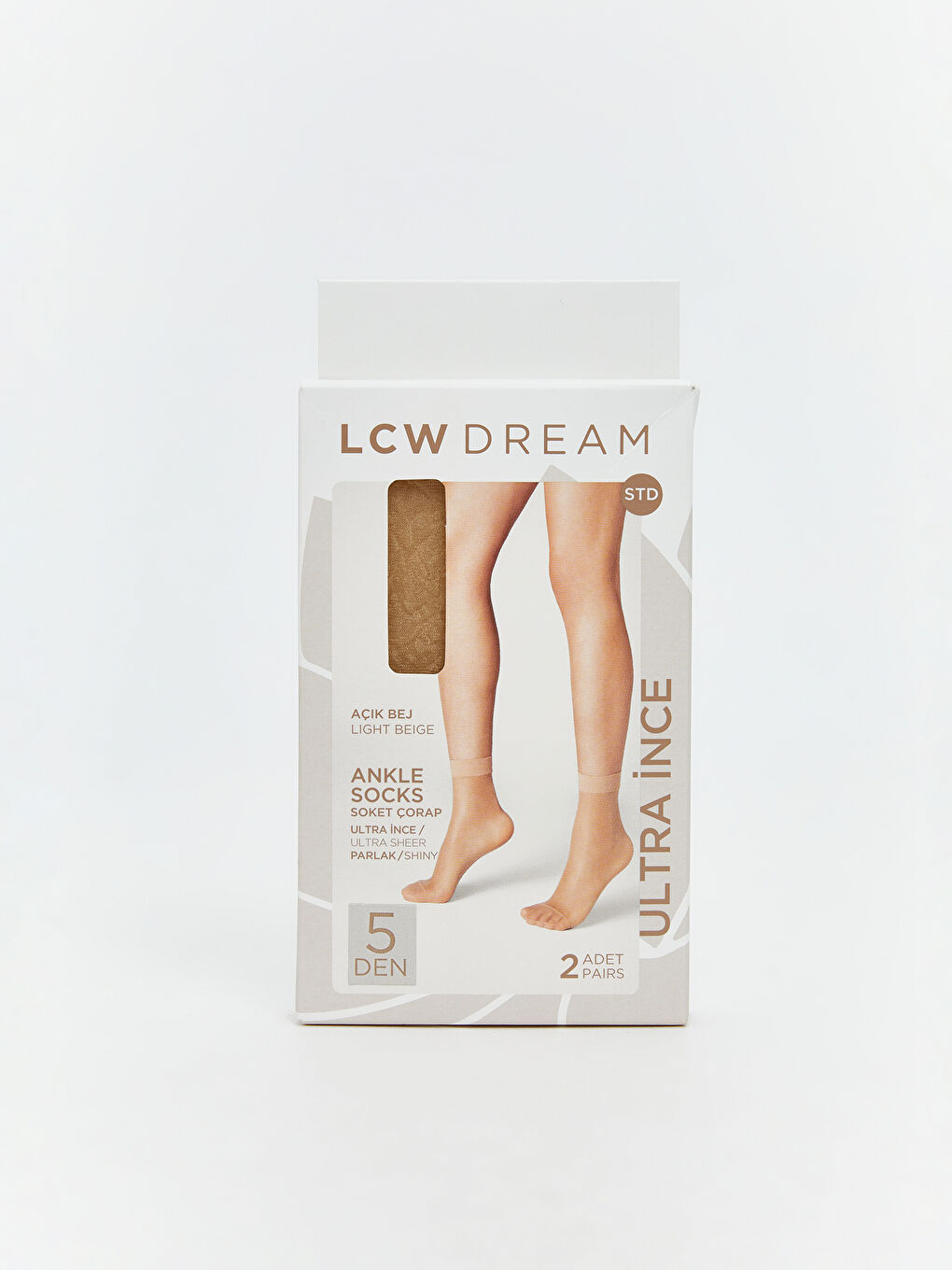 LCW DREAM Woman BEIGE Ankle Socks -W5BL03Z8-HZY