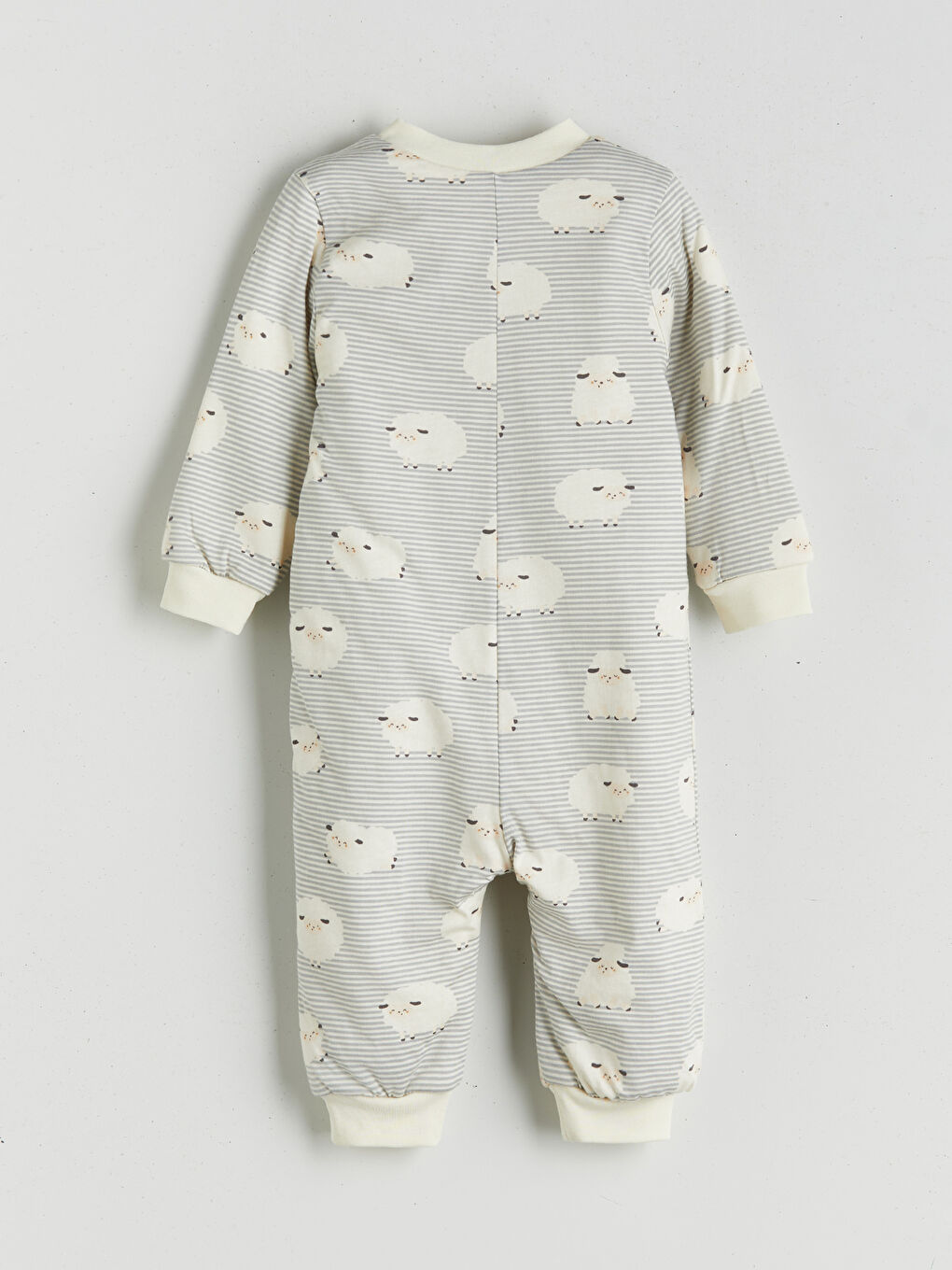 Ekru 1.0 Tog Uzun Kollu Erkek Bebek Uyku Tulumu-1