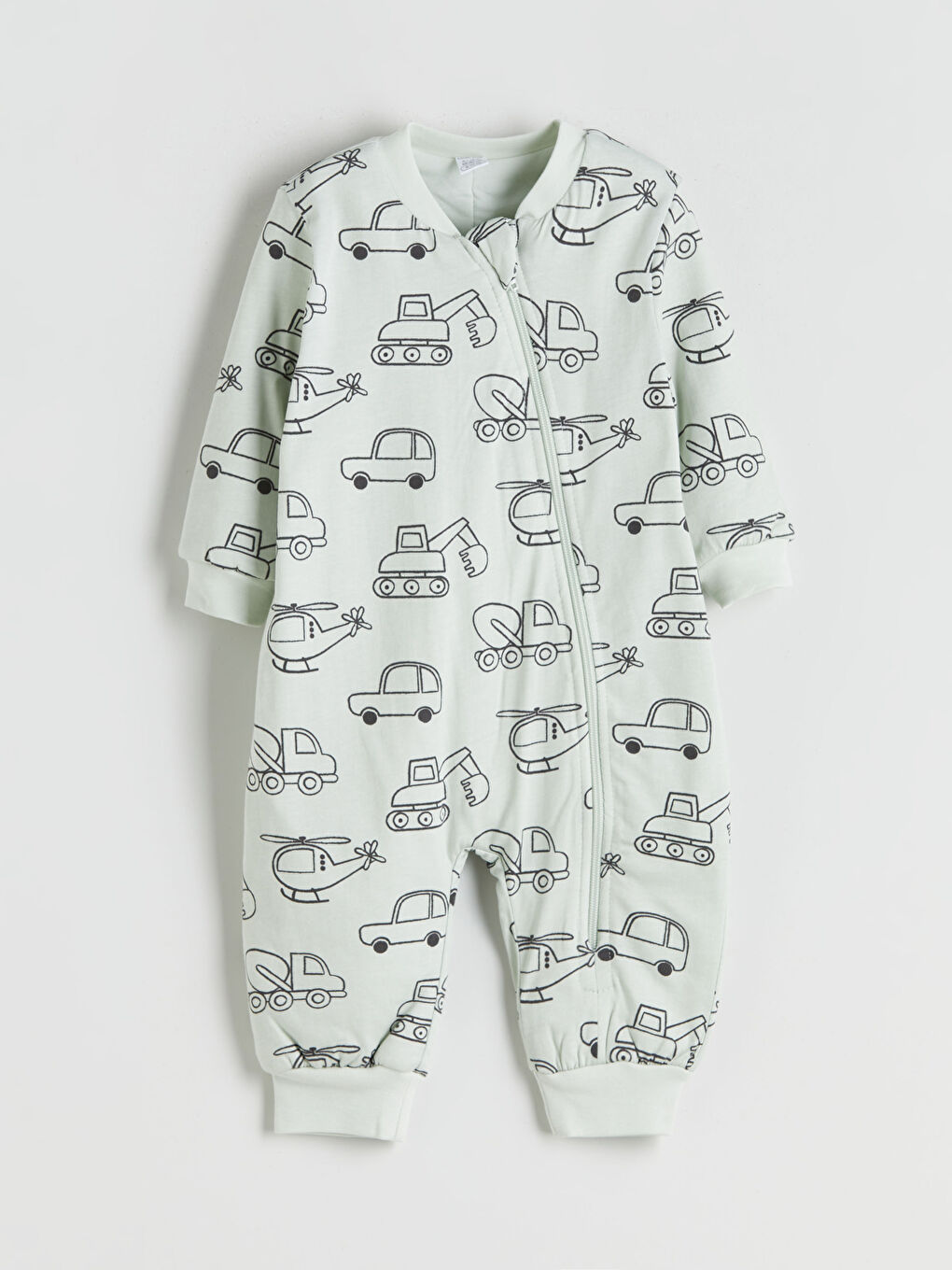 Gri 1.6 Tog Baskılı Erkek Bebek Uyku Tulumu