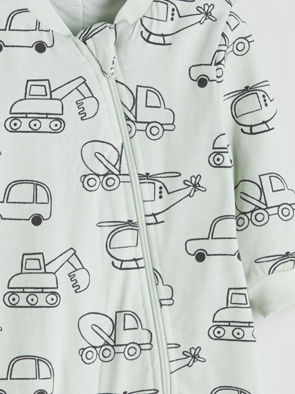 Gri 1.6 Tog Baskılı Erkek Bebek Uyku Tulumu-2