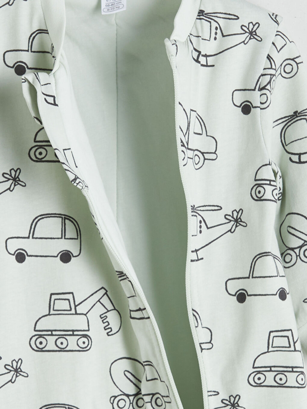 Gri 1.6 Tog Baskılı Erkek Bebek Uyku Tulumu-3