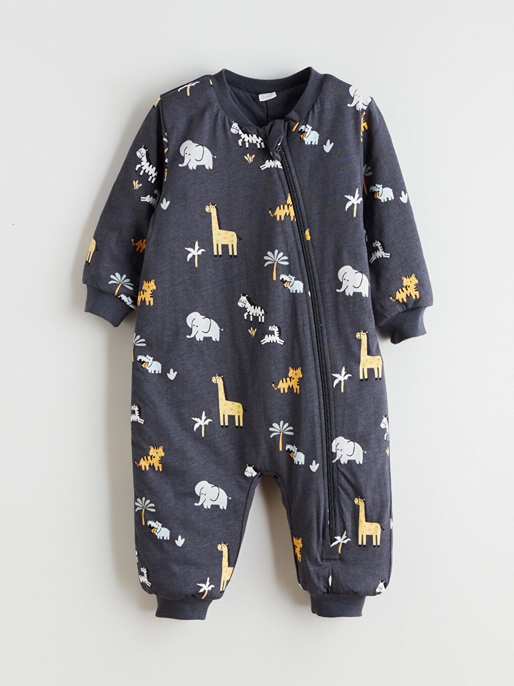 Gri 1 .6 Tog Baskılı Erkek Bebek Uyku Tulumu