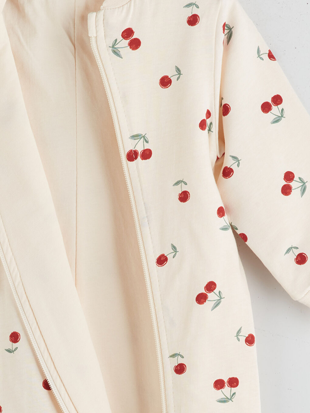 Bej 1 Tog Bisiklet Yaka Kız Bebek Uyku Tulumu-2