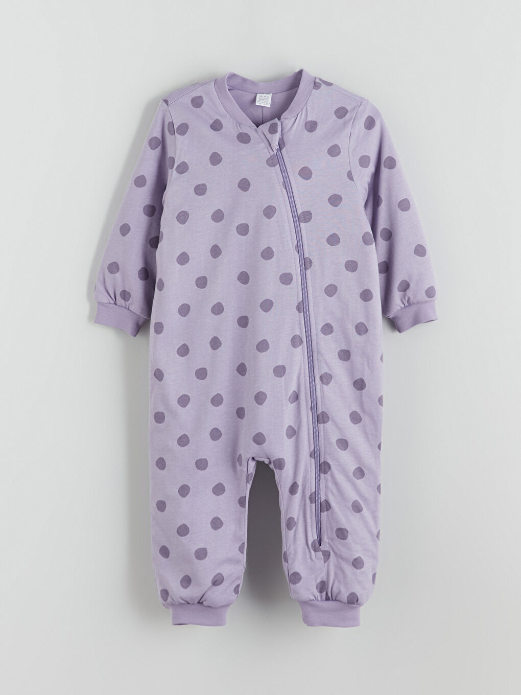 Lila 1.6 Tog Puantiyeli Kız Bebek Uyku Tulumu