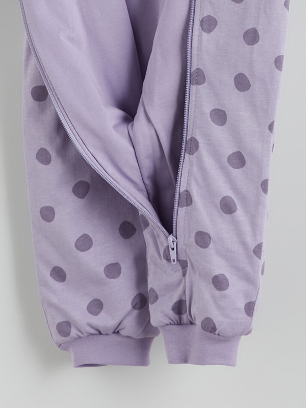 Lila 1.6 Tog Puantiyeli Kız Bebek Uyku Tulumu-1