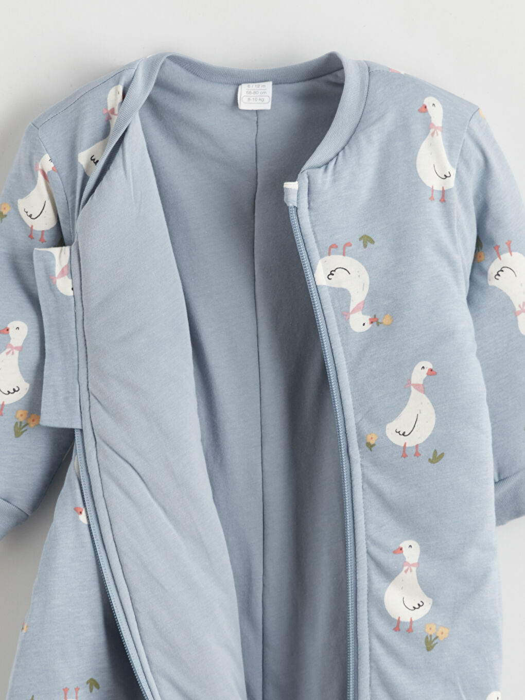 Mavi 2.5 Tog Kız Bebek Uyku Tulum(0-12 Ay Patikli, 12 Ay+ Patiksiz)-3