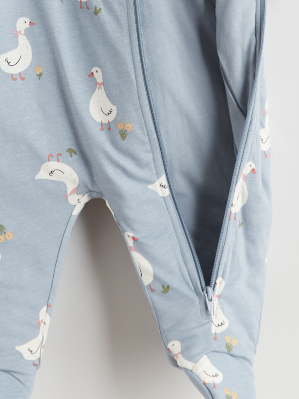 Mavi 2.5 Tog Kız Bebek Uyku Tulum(0-12 Ay Patikli, 12 Ay+ Patiksiz)-4