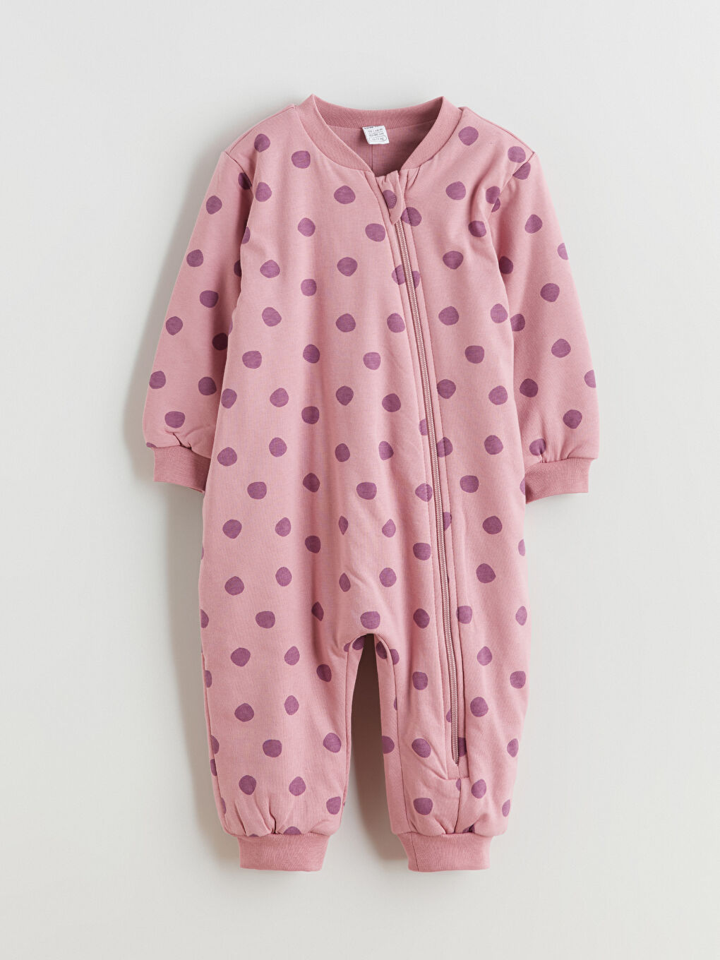Lila 1.6 Tog Puantiyeli Kız Bebek Uyku Tulumu