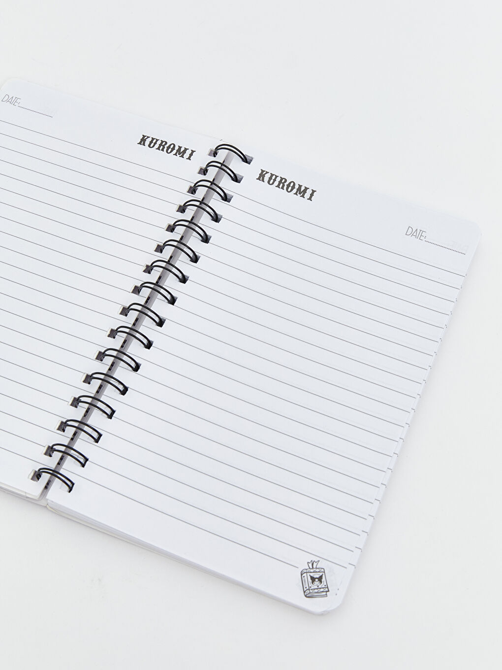 Kuromi Printed Girls' Striped Notebook-1