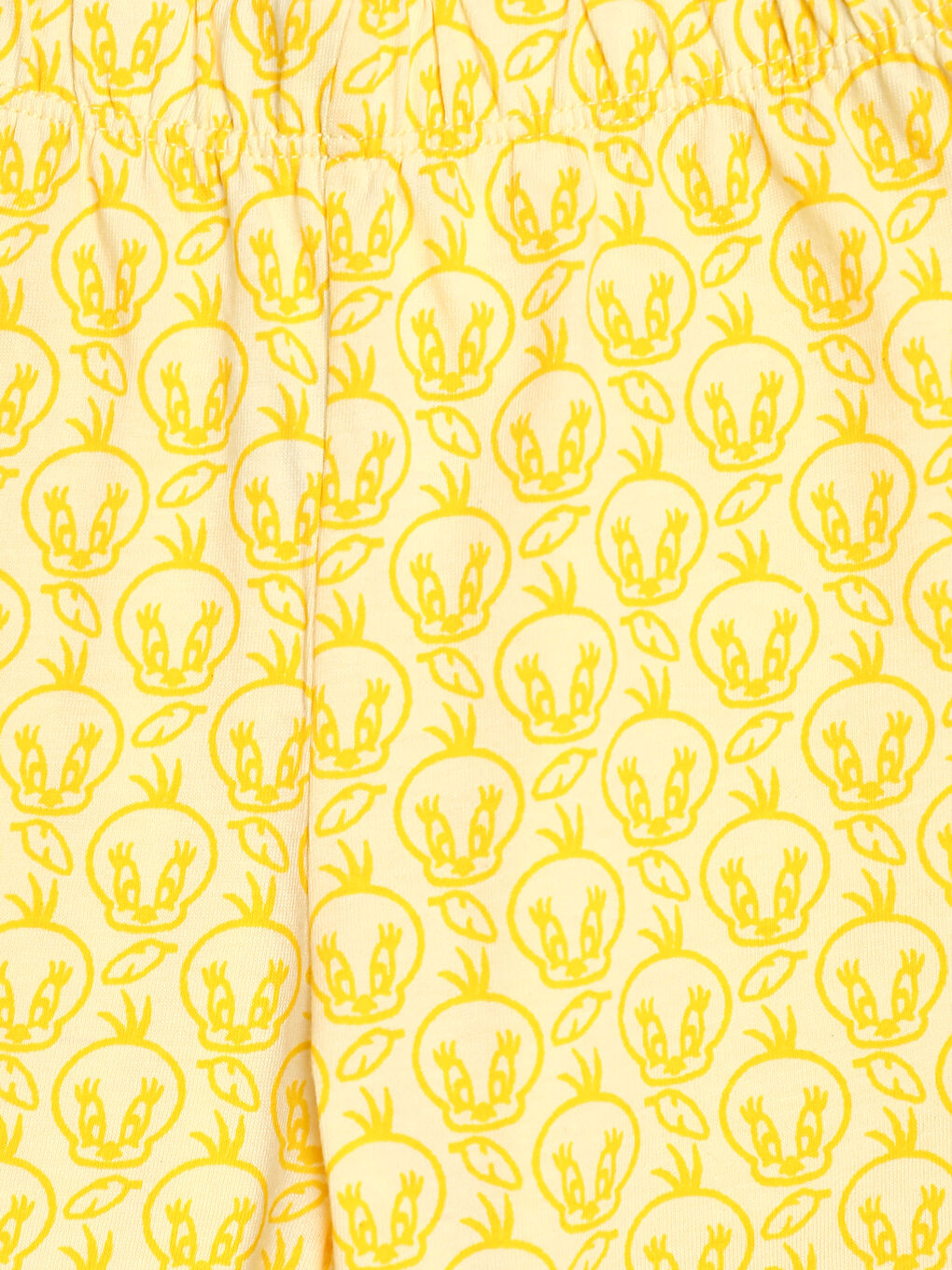 طقم بيجامة للبنات مطبوع تويتي بياقة دائرية-6