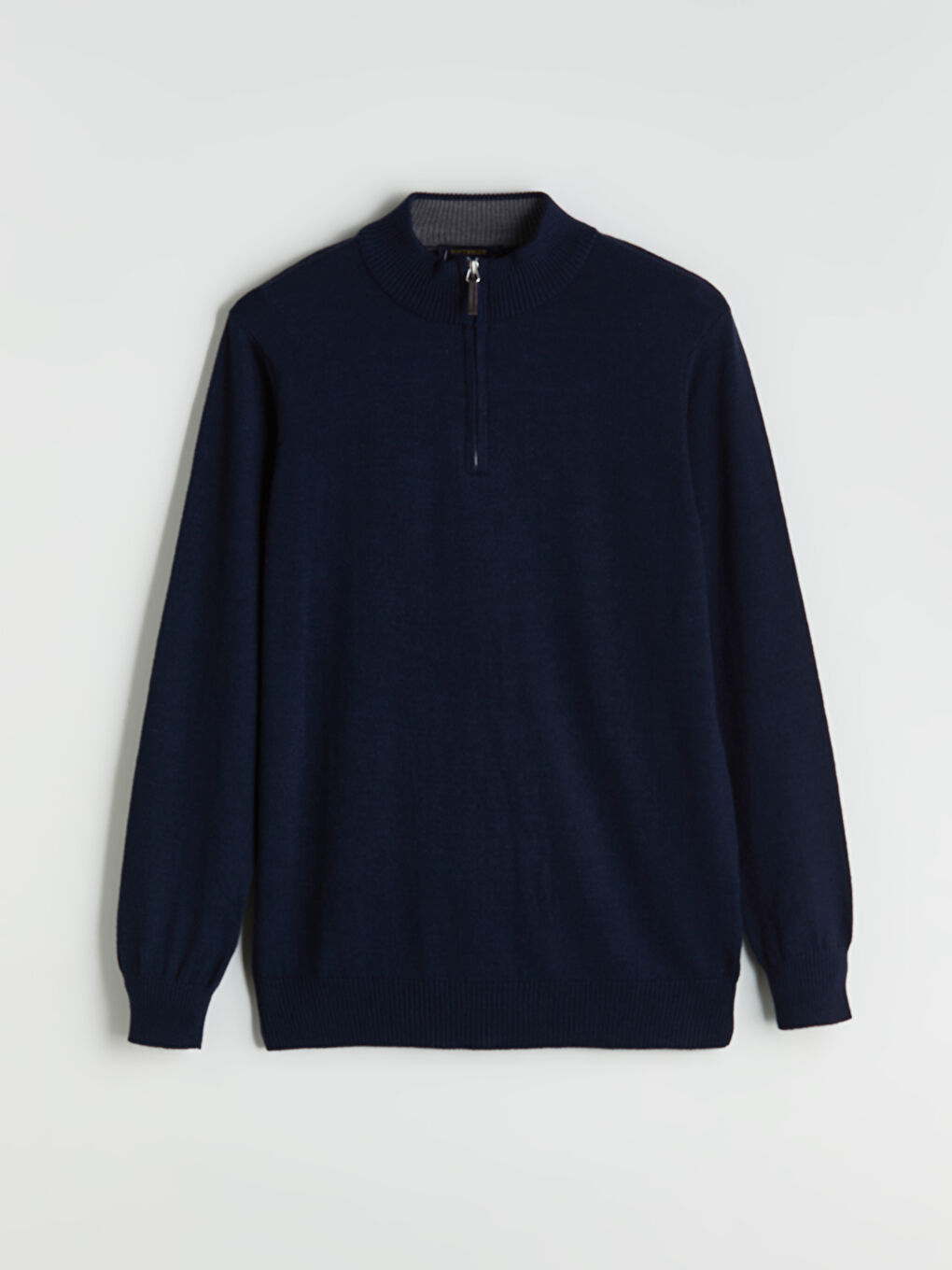 Funnel Neck Men's Knitwear Sweater-4