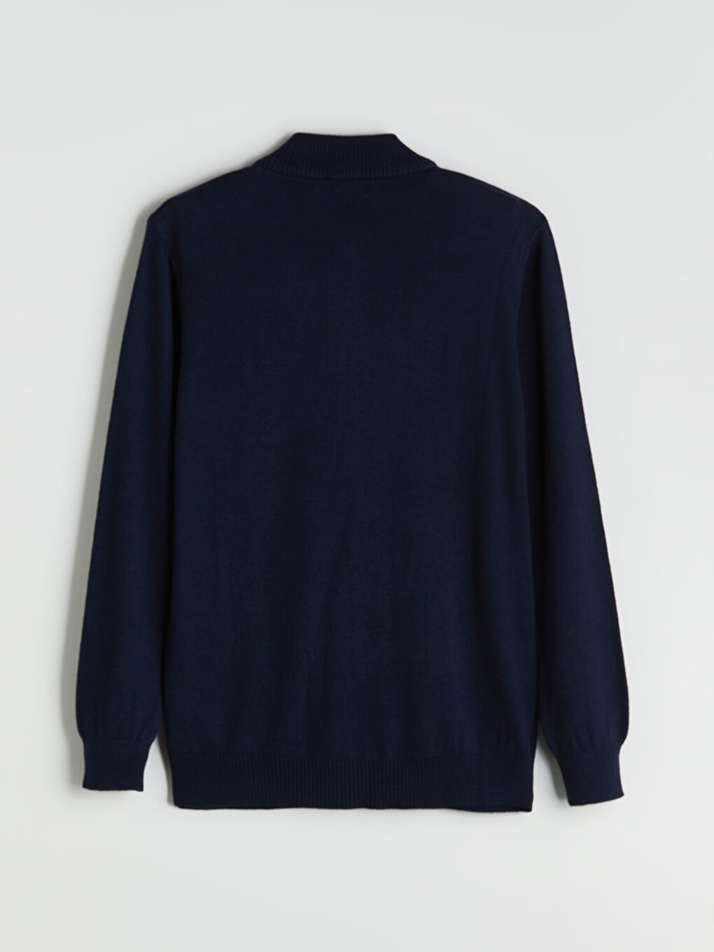 Funnel Neck Men's Knitwear Sweater-5