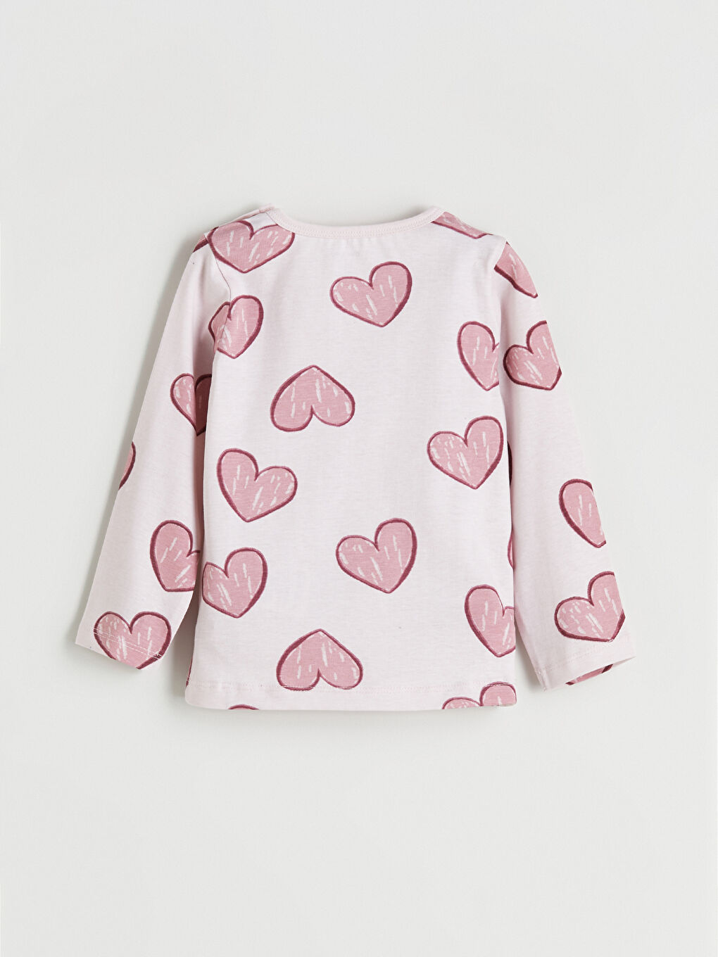 Heart Patterned Baby Girls' Pyjamas Set-3