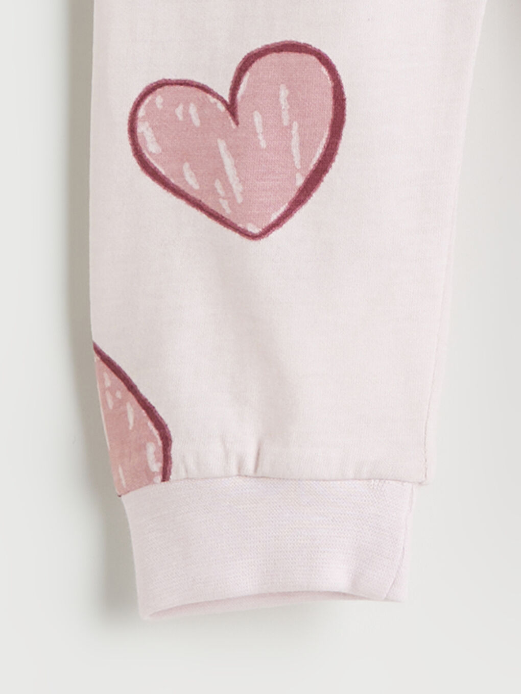 Heart Patterned Baby Girls' Pyjamas Set-5