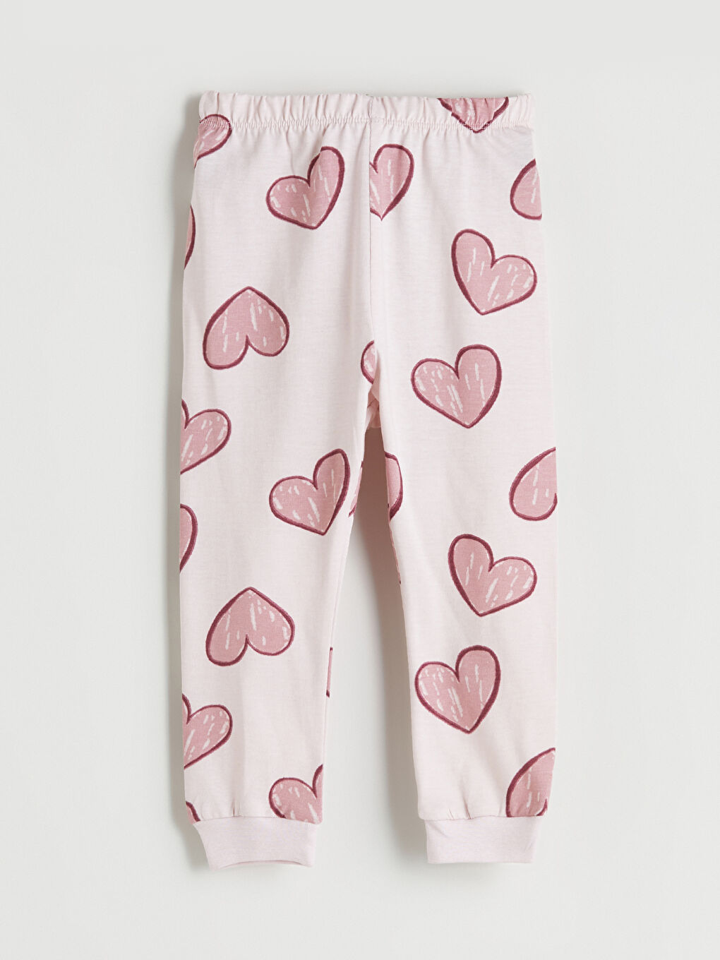Heart Patterned Baby Girls' Pyjamas Set-6