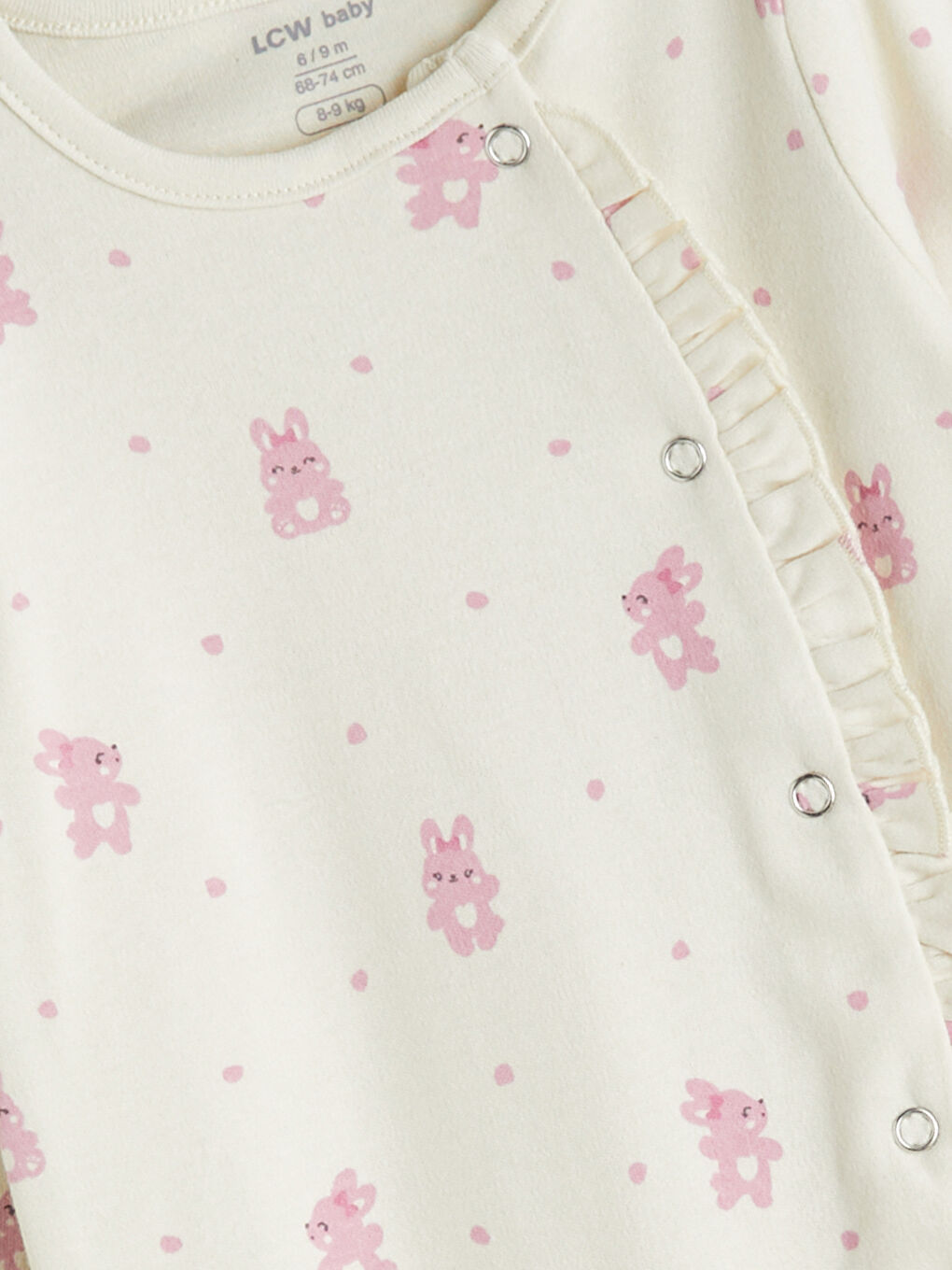 Combinaison pour Bébé Filles à Col Rond Imprimée Lot de 2-3