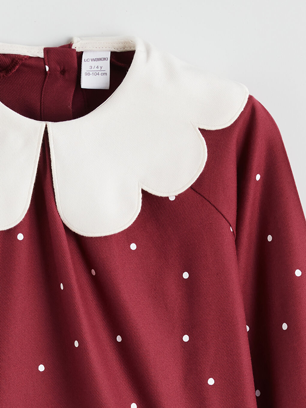 Peter Pan Collar Floral Girls' Dress-1