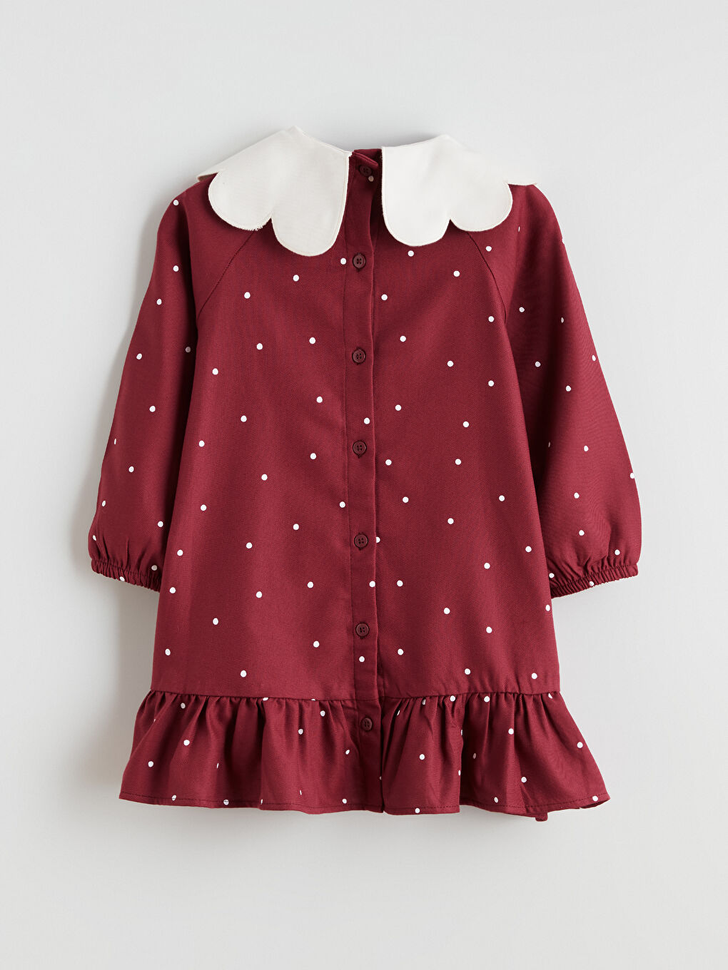 Peter Pan Collar Floral Girls' Dress-2