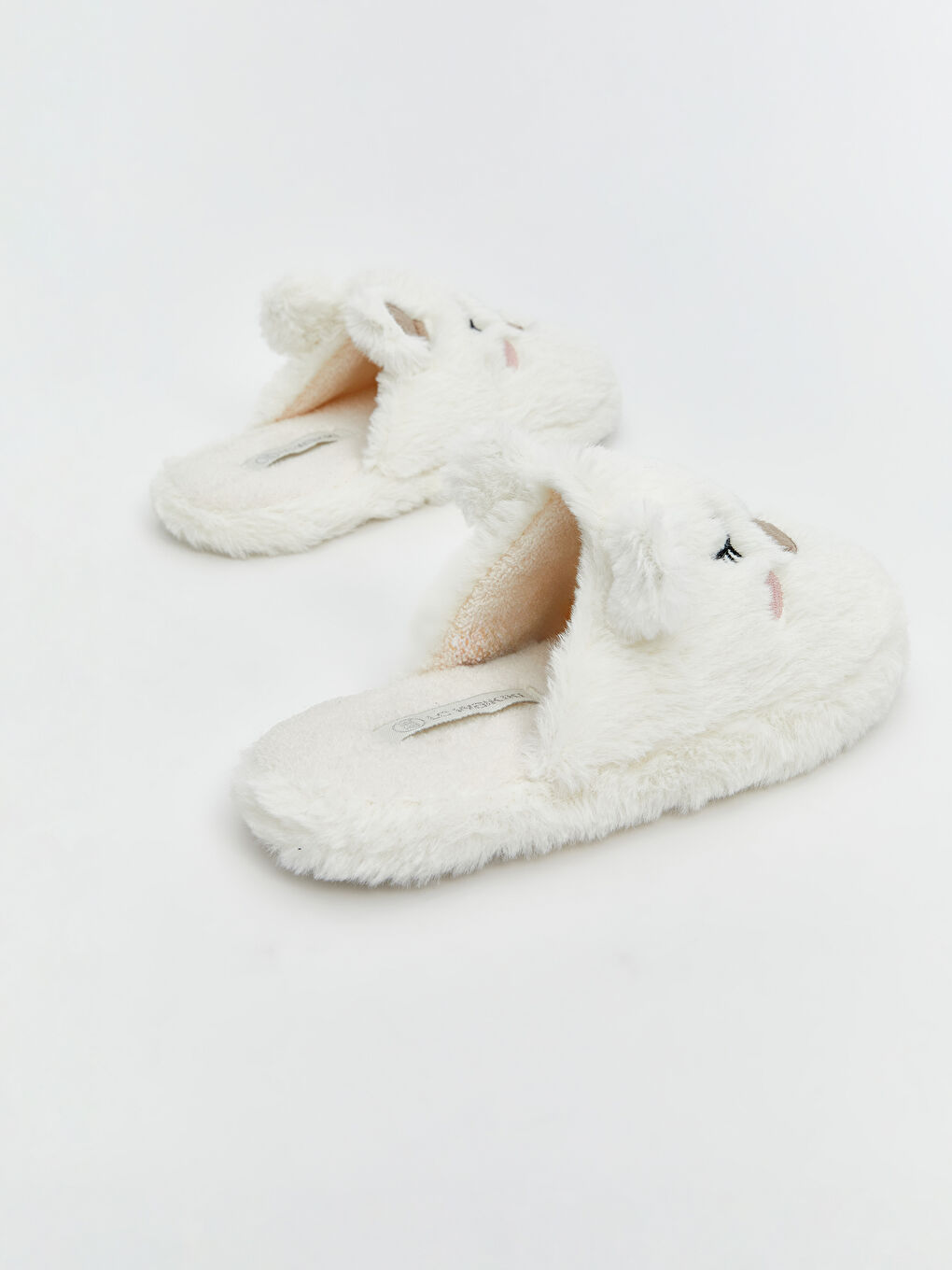 Animal Figure Plush Girls' Home Slippers-4