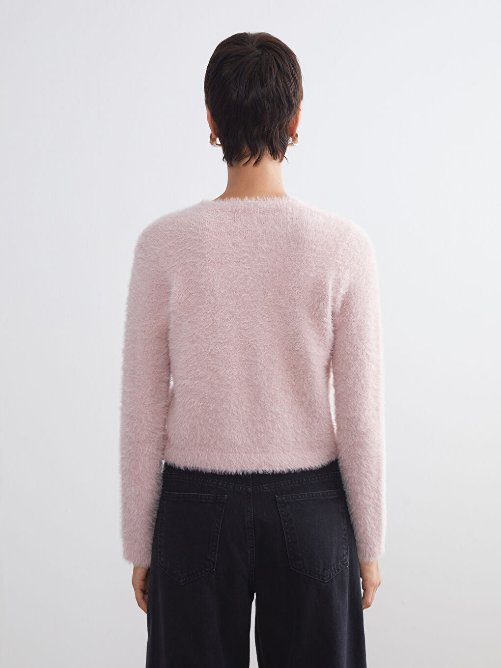 LCW Vision Crew Neck Women's Knitwear Cardigan -W5BM39Z8-FXC