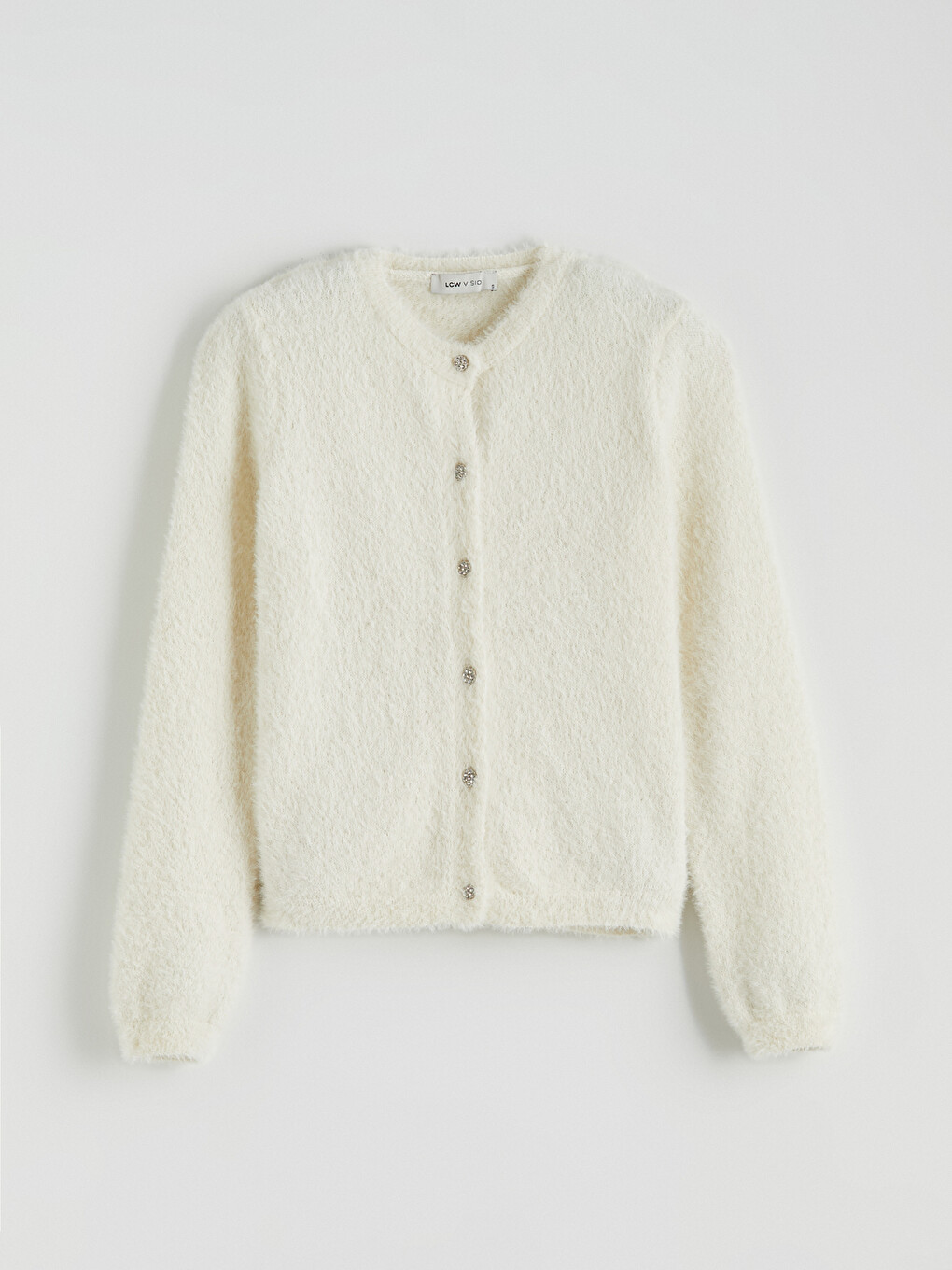 Crew Neck Women's Knitwear Cardigan-4