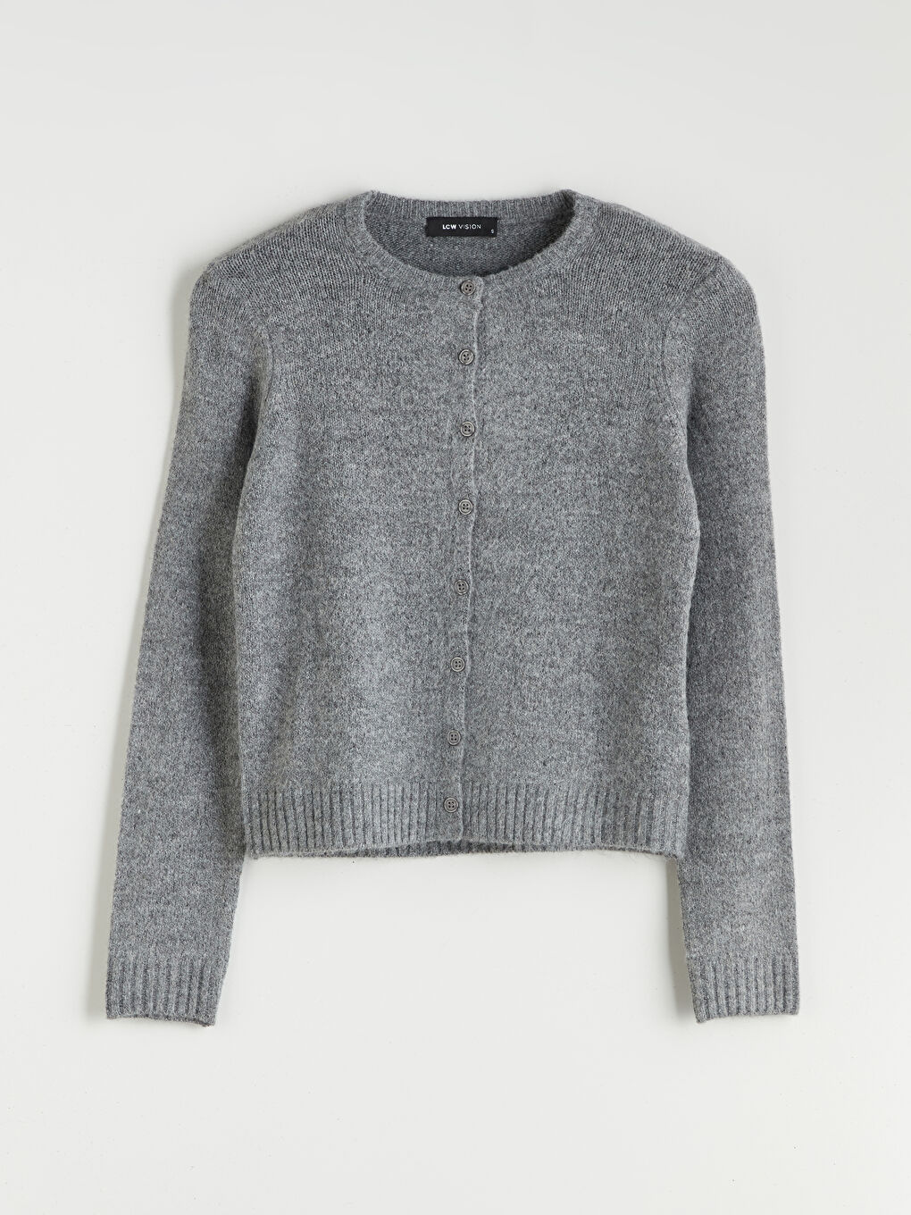 LCW Vision Crew Neck Women's Knitwear Cardigan -W5BM40Z8-D3A