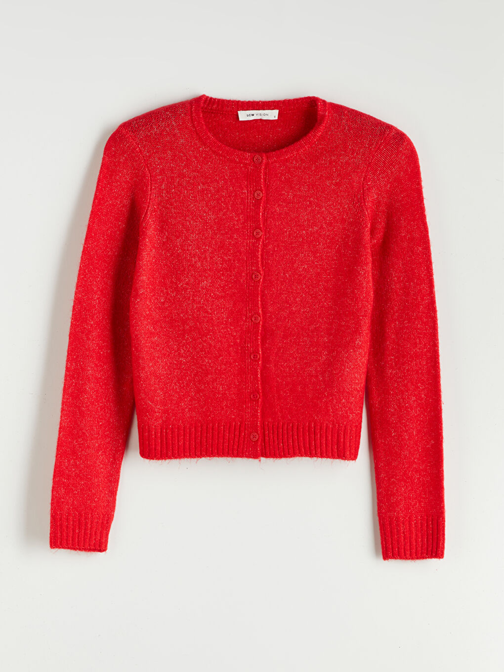 LCW Vision Crew Neck Women's Knitwear Cardigan -W5BM40Z8-H0P