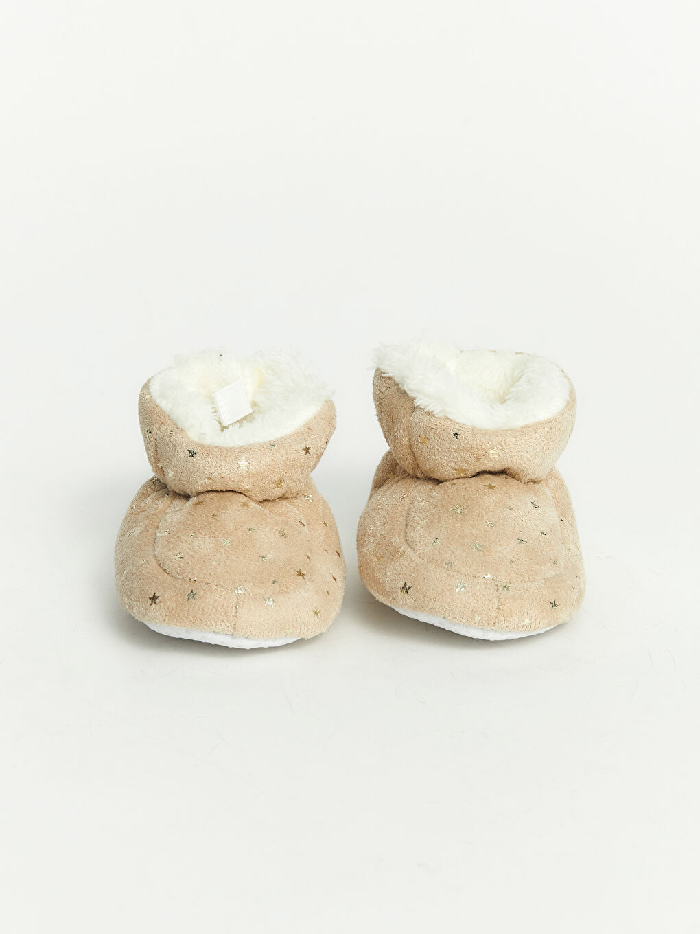 Baby Girl BEIGE Slipper Boots-1