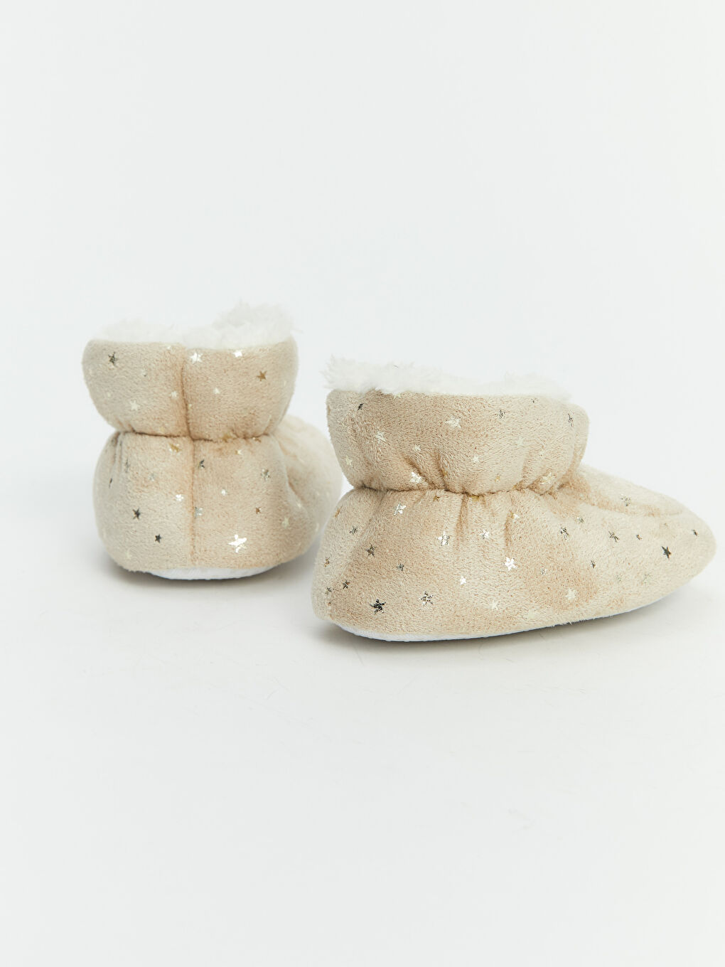 Baby Girl BEIGE Slipper Boots-3
