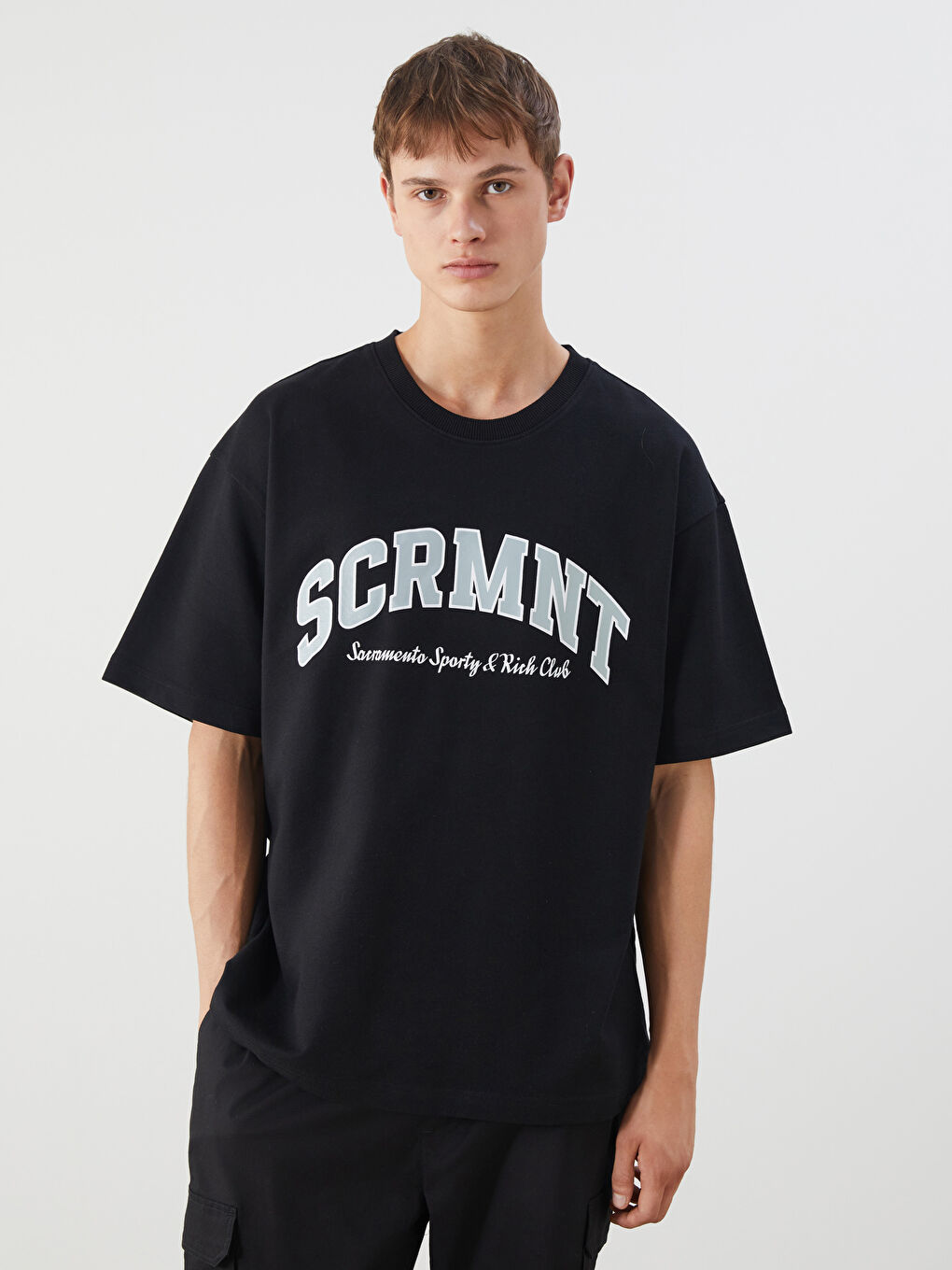 Crew Neck Printed Men's T-Shirt