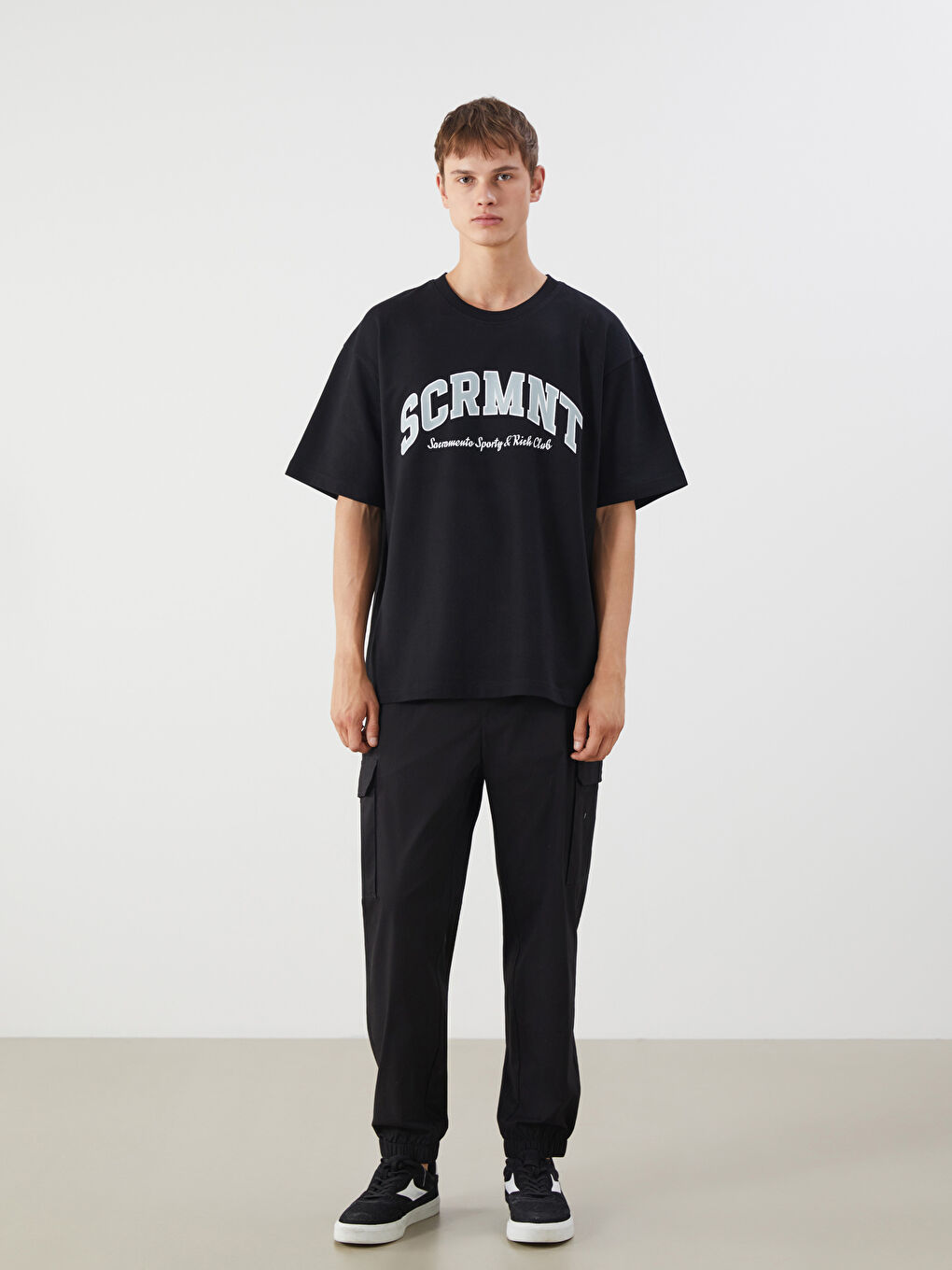 Crew Neck Printed Men's T-Shirt-1
