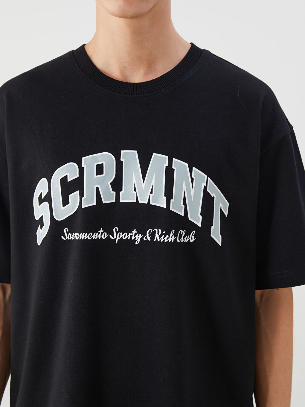 Crew Neck Printed Men's T-Shirt-2