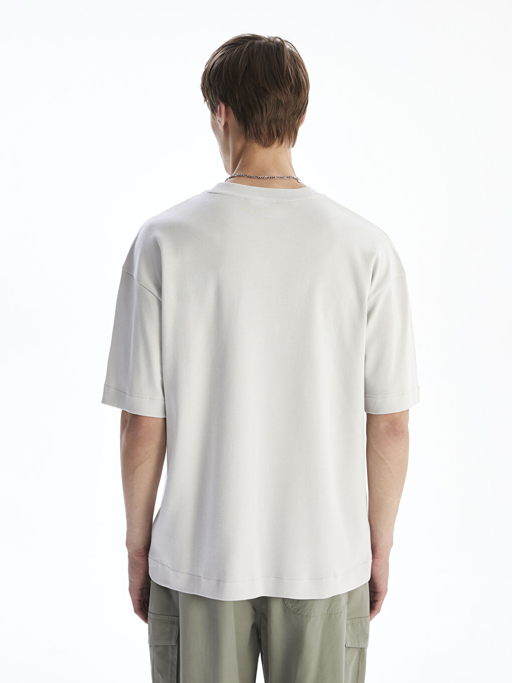T-shirt Imprimé pour Hommes à Col Rond-3