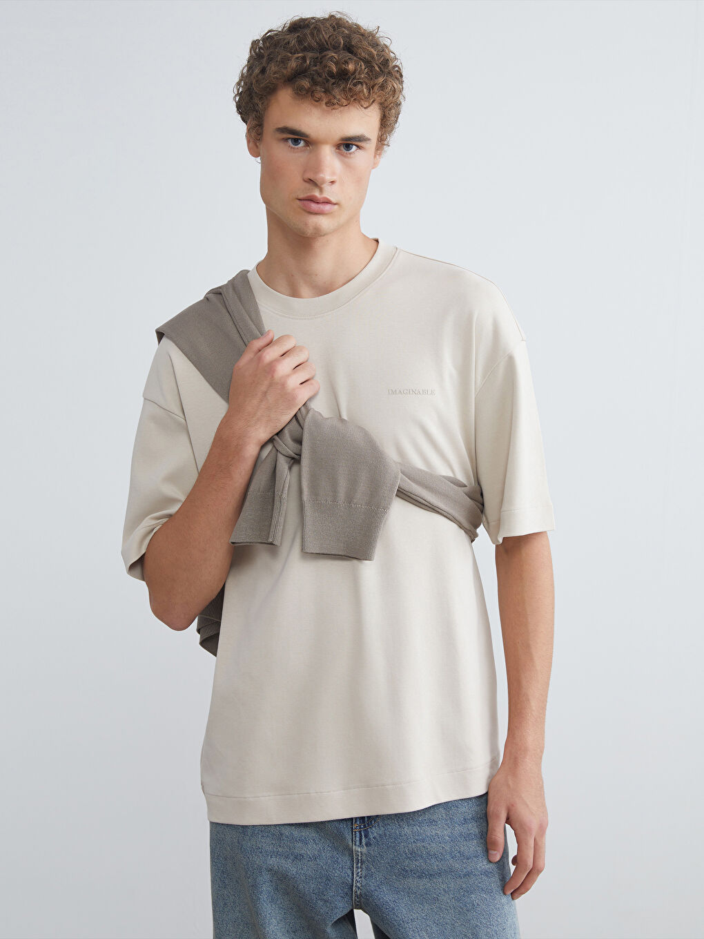 T-shirt pour Hommes à Col Rond
