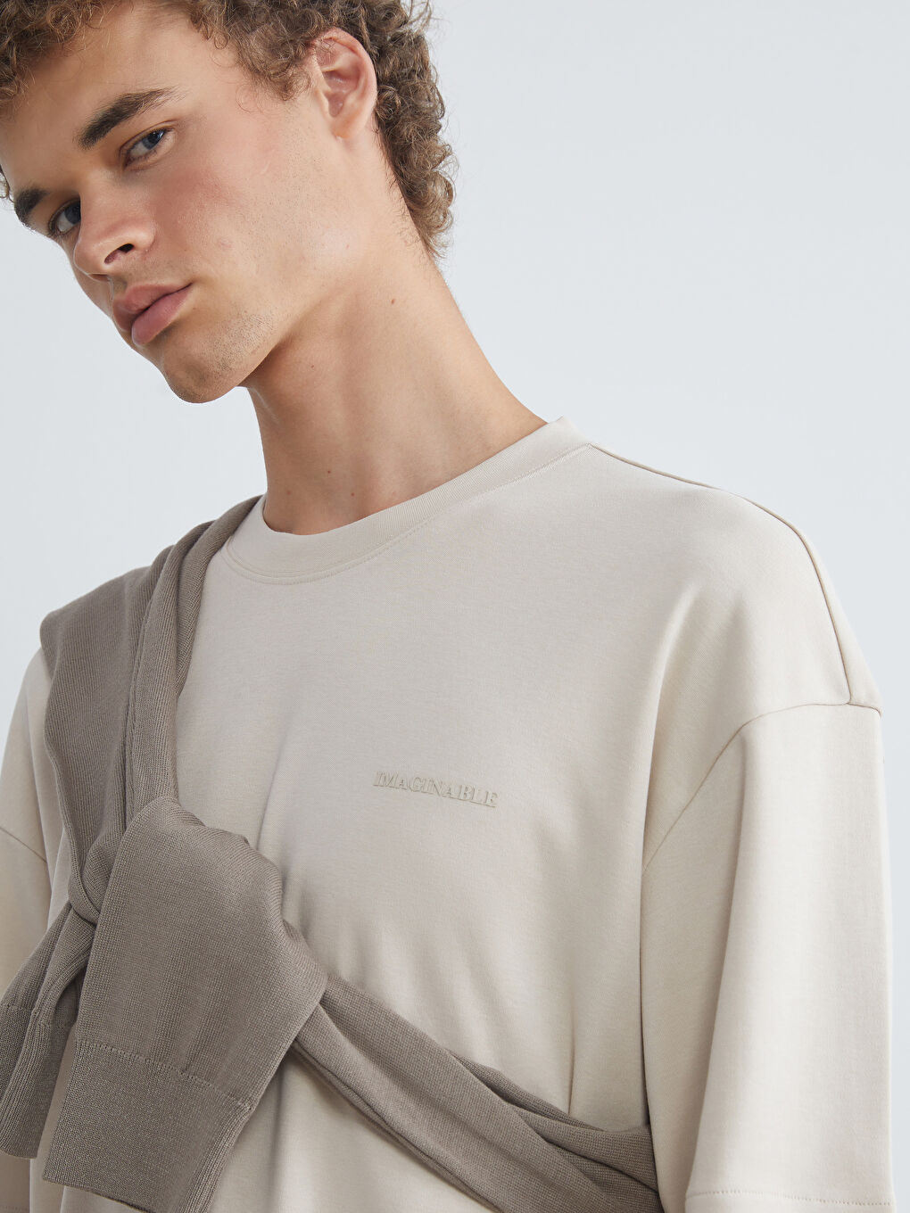T-shirt pour Hommes à Col Rond-2