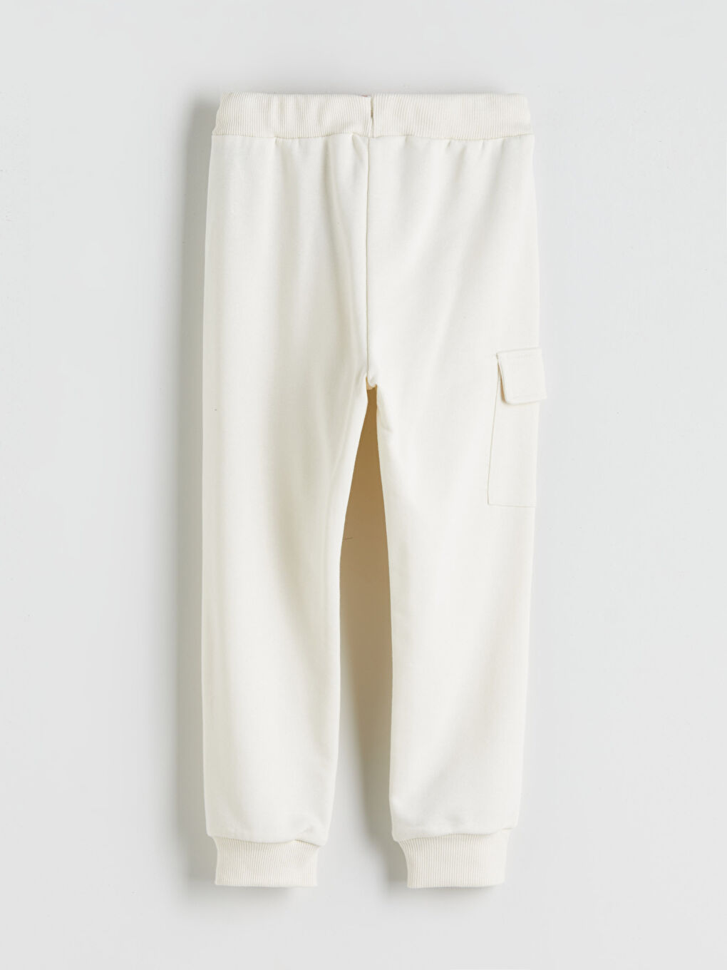 Bej Beli Lastikli Basic Erkek Çocuk Eşofman Alt 2'li-3