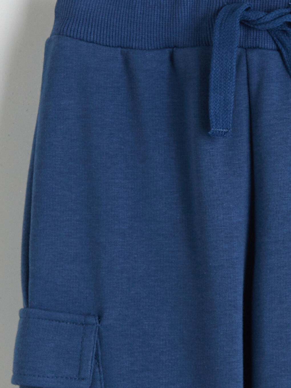 Bej Beli Lastikli Basic Erkek Çocuk Eşofman Alt 2'li-4