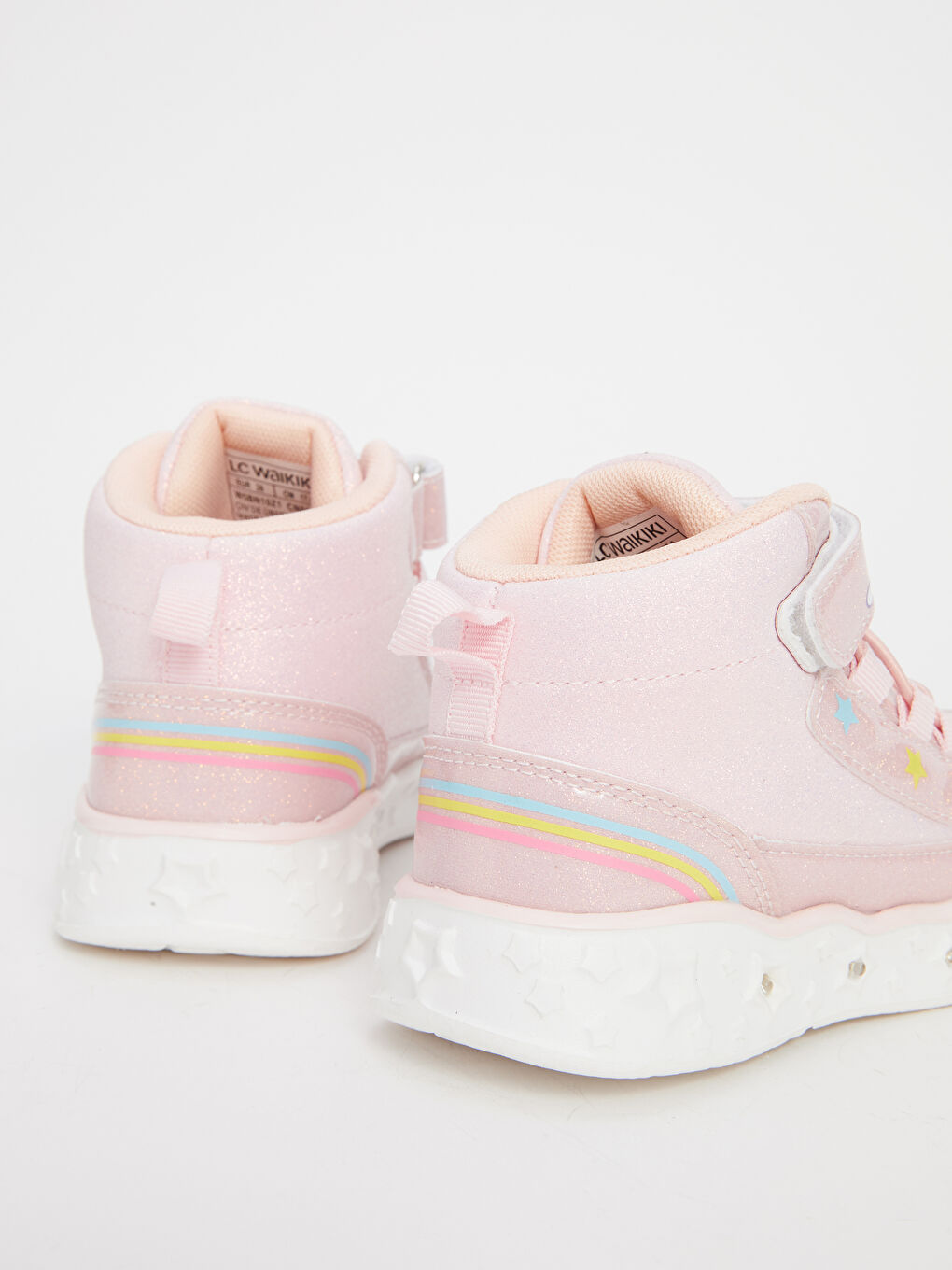 Bottes Bébé Fille avec Lacets et Velcro et Semelles Lumineuses-5