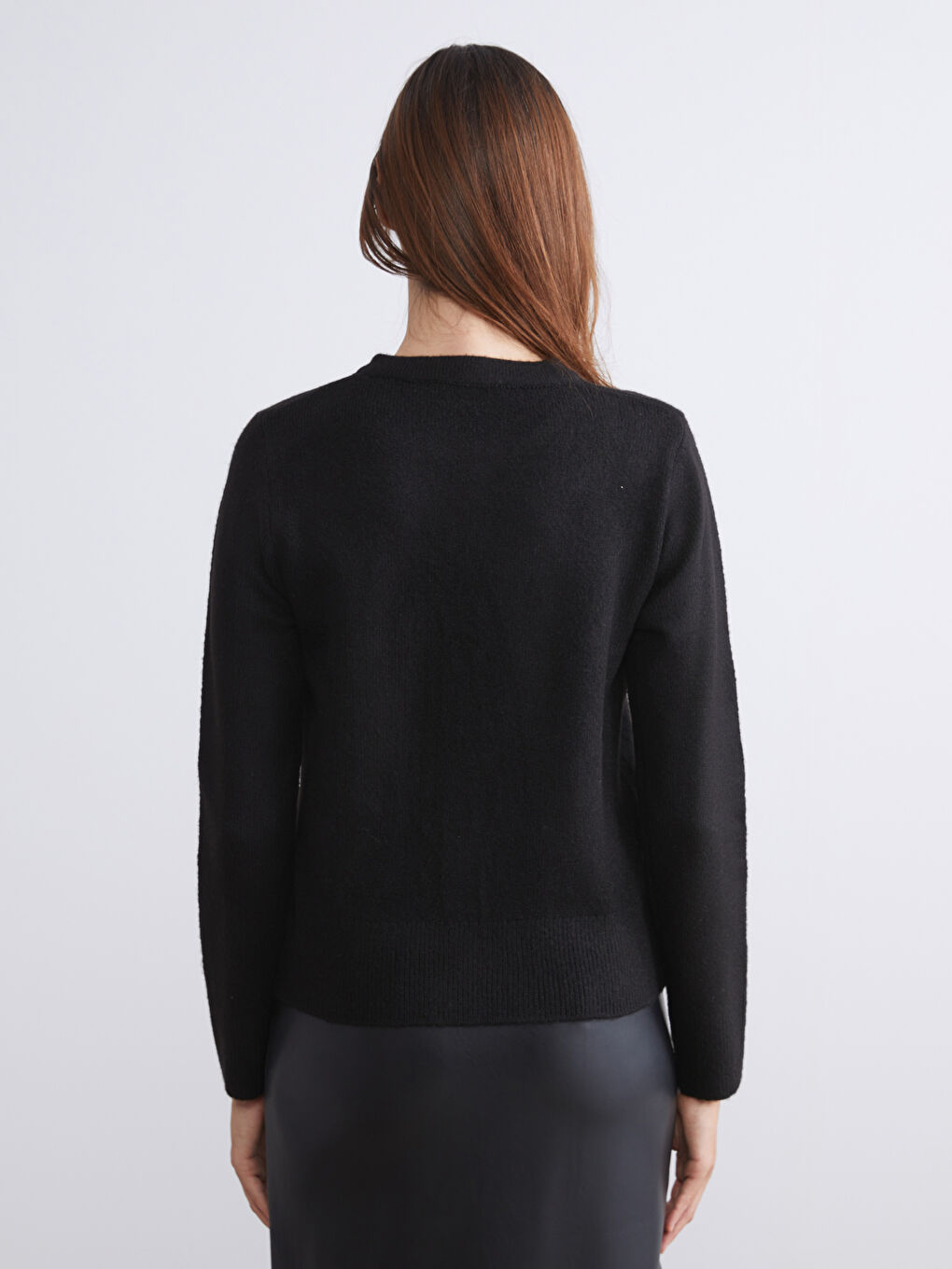 Crew Neck Women's Knitwear Cardigan-3