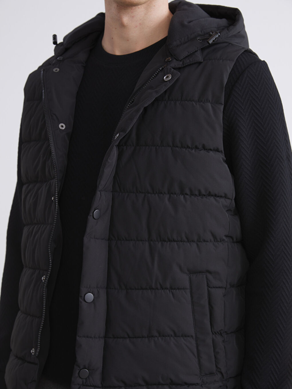 Тар пішім биік жағалы ерлерге арналған жилет-2