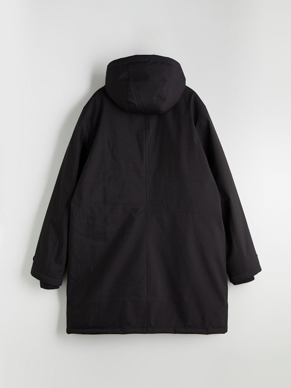 Ерлерге арналған стандартты пішім капюшонды парка пальтосы-8